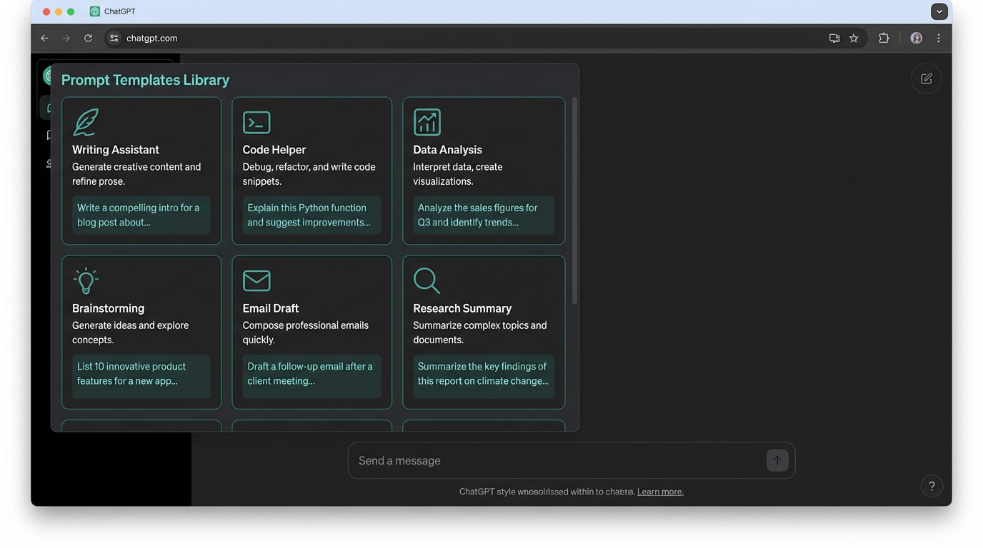 ChatGPT Prompt Templates Library