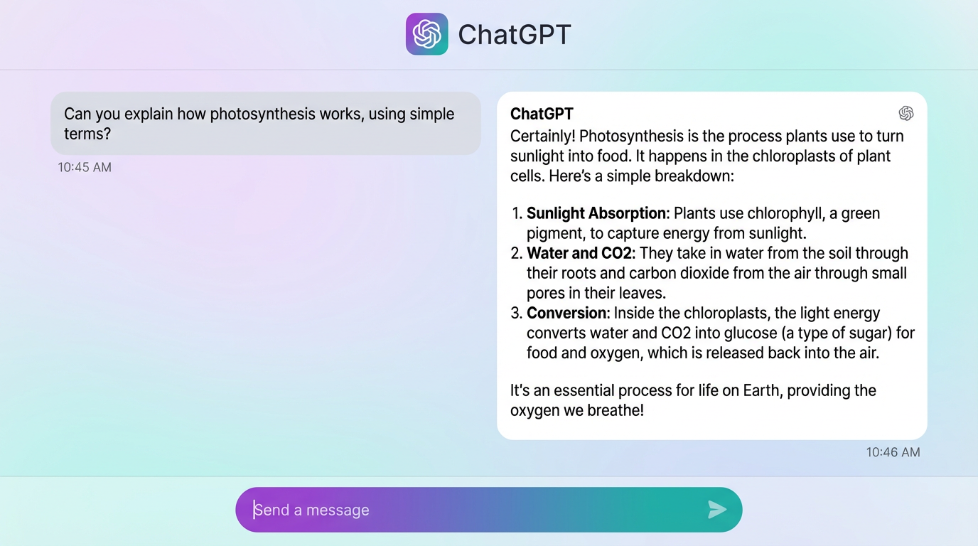 ChatGPT Conversation Example