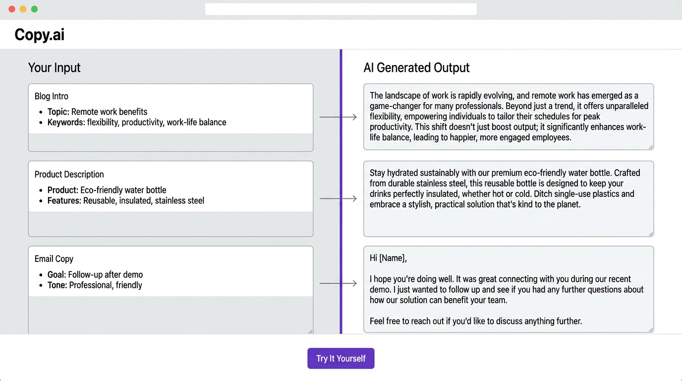 copyai output examples