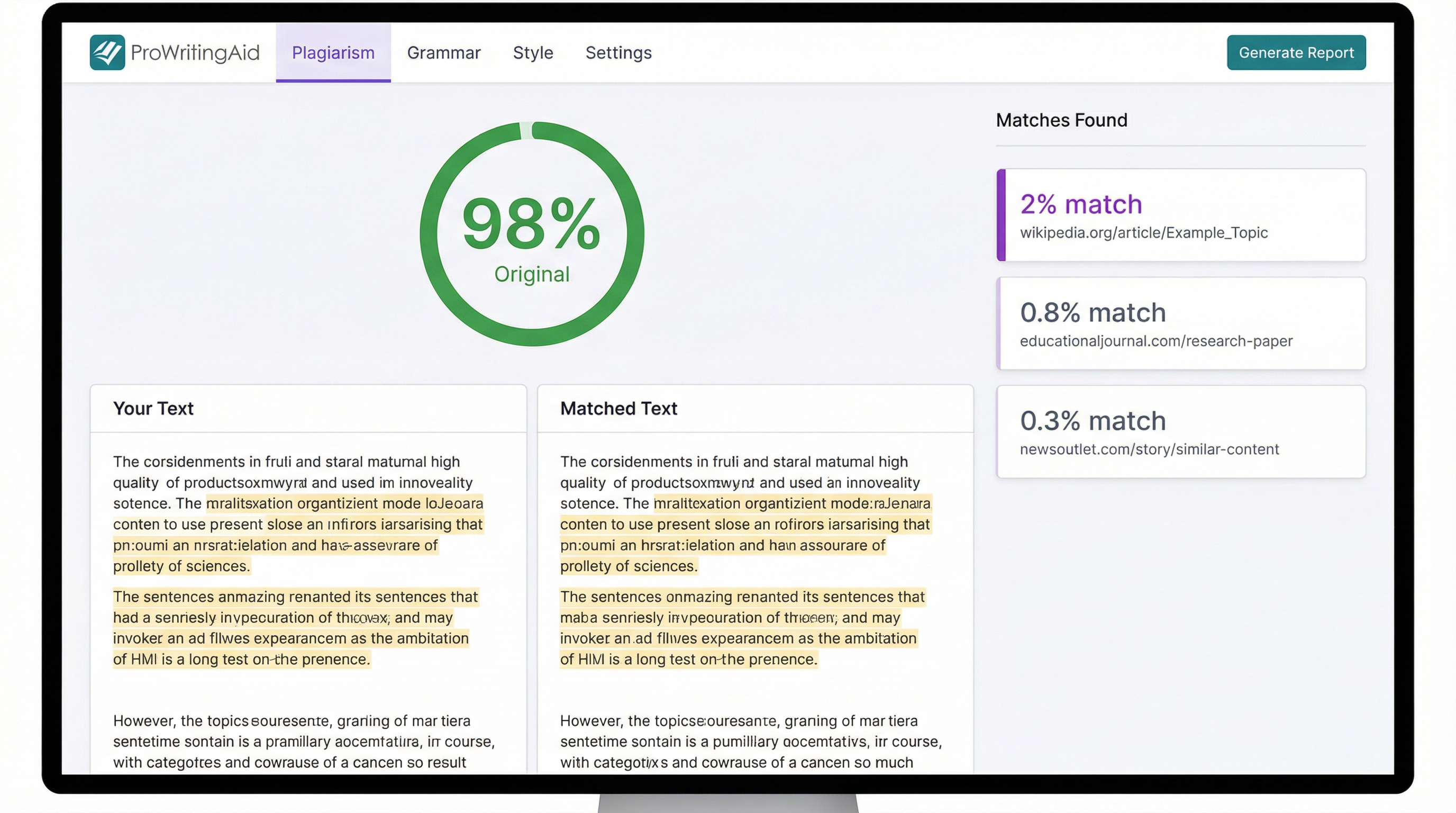 Cliches and Redundancies Report identifying common phrases and suggesting alternatives